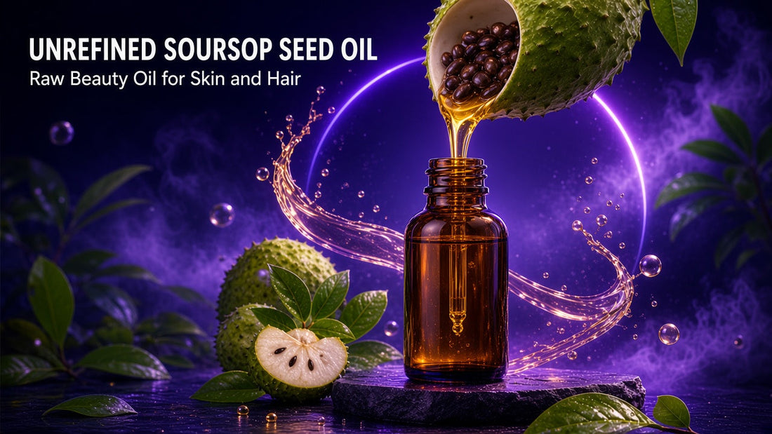 UNREFINED SOURSOP SEED OIL - Raw Beauty Oil for Skin and Hair