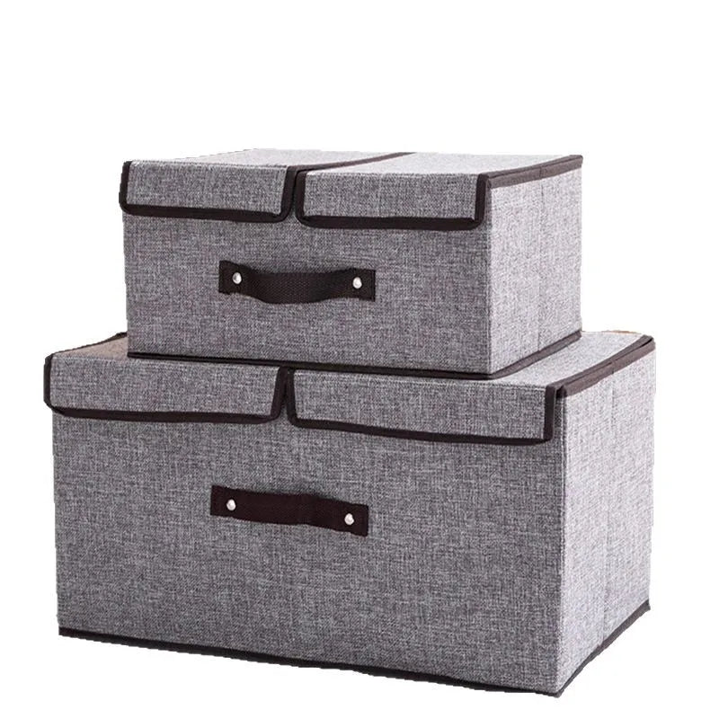 Foldable Fabric Storage Box with Dividers