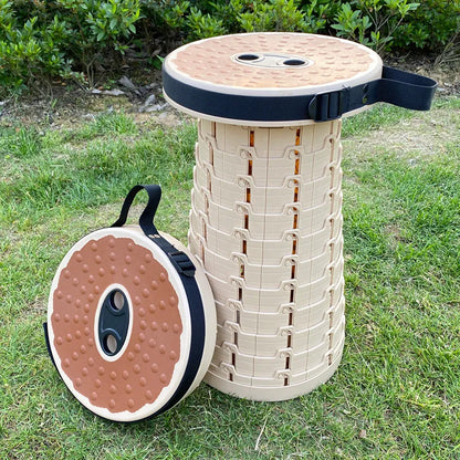 Grabora Portable Adjustable Telescopic Folding Stool