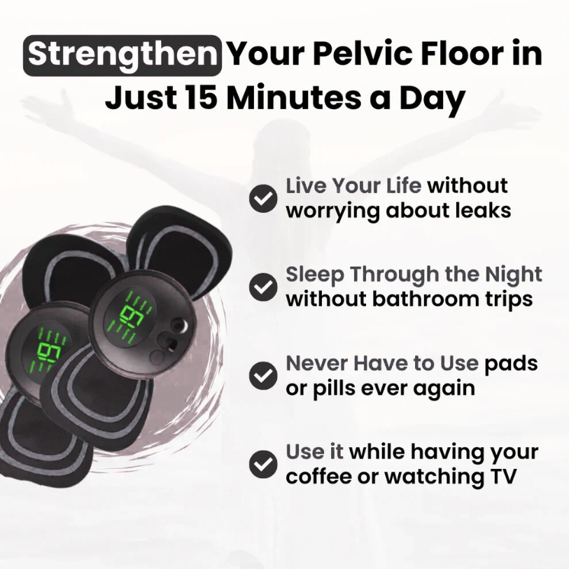 Pelvic floor trainer benefits including improved bladder control with short daily training sessions