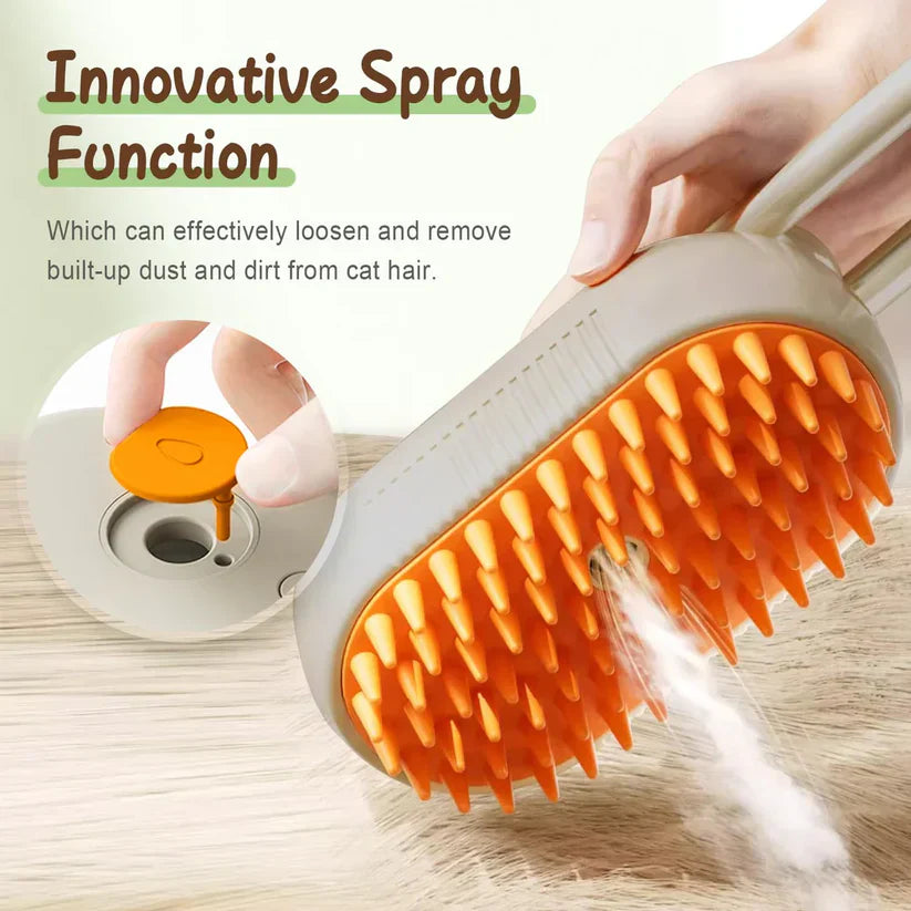 Grabora™ 3-in-1 Steamy Pet Brush