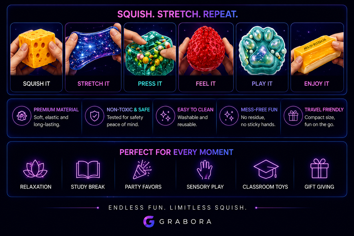 Grabora Piece Maltose Stress Relief Toys Set - Product Details 3