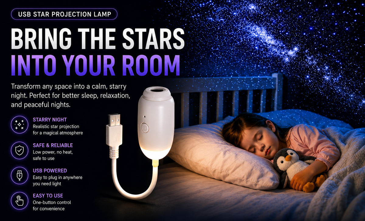 Grabora USB Star Projection Lamp - Product Details 1