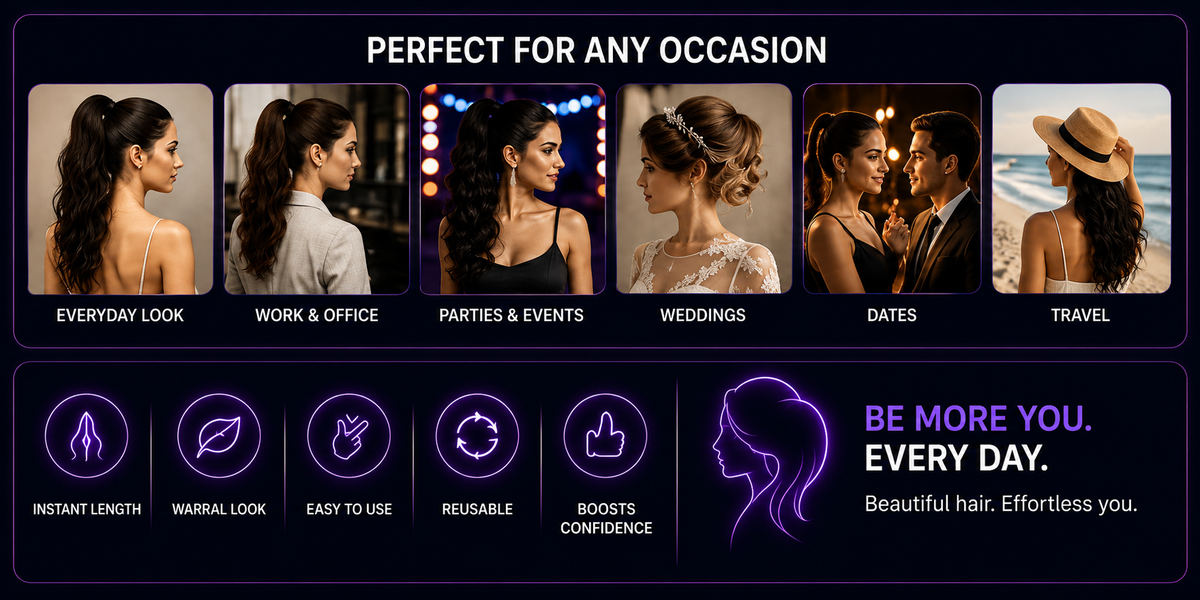 Grabora Synthetic Hair Ponytail with Claw Clip - Product Details 4