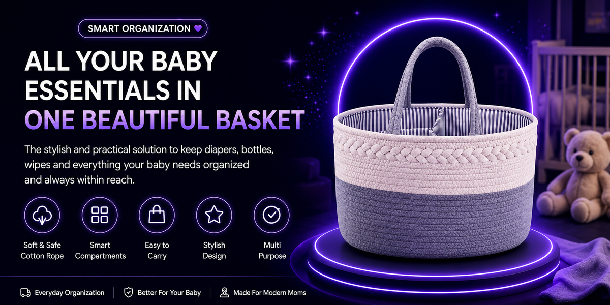 Grabora Handwoven Storage Basket with Removable Compartments - Product Details 1