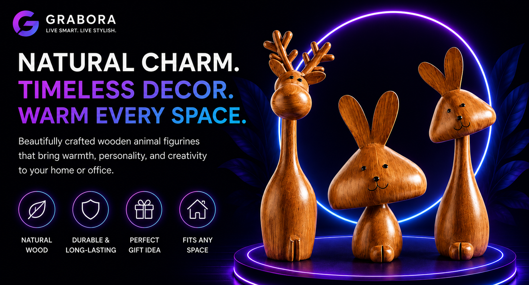 Grabora Medieval Style Rabbit Family Figurine - Product Details 1