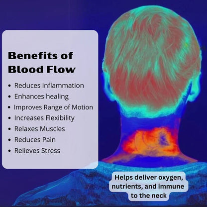 Illustration highlighting relaxation benefits of using a neck massager regularly
