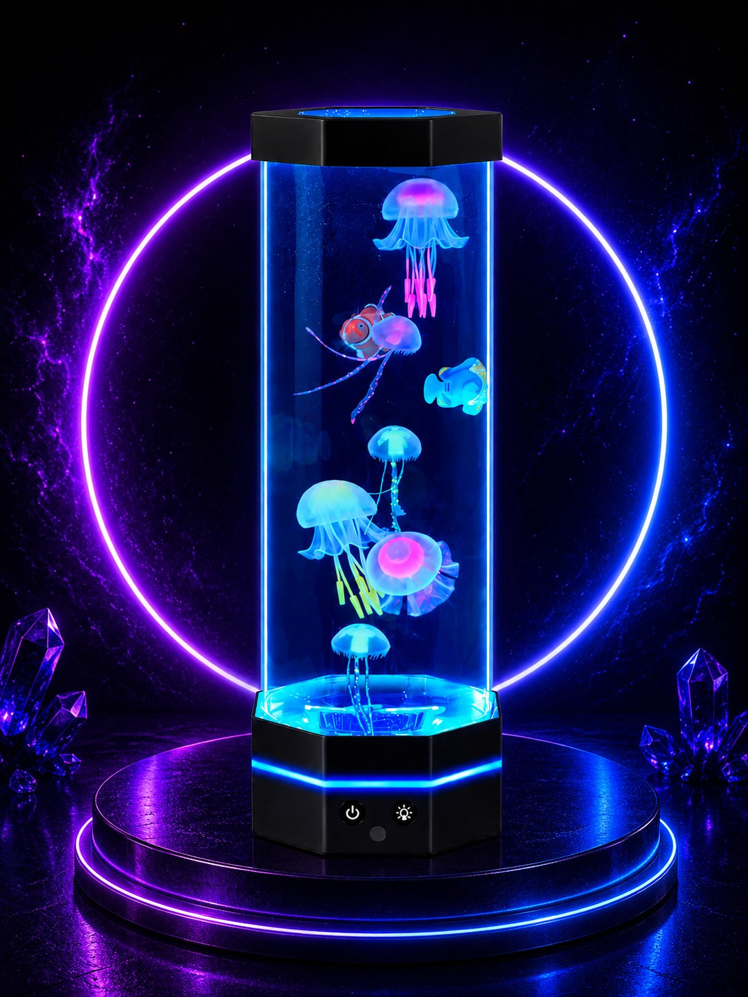 Remote Control Color Changing Jellyfish USB Night Light