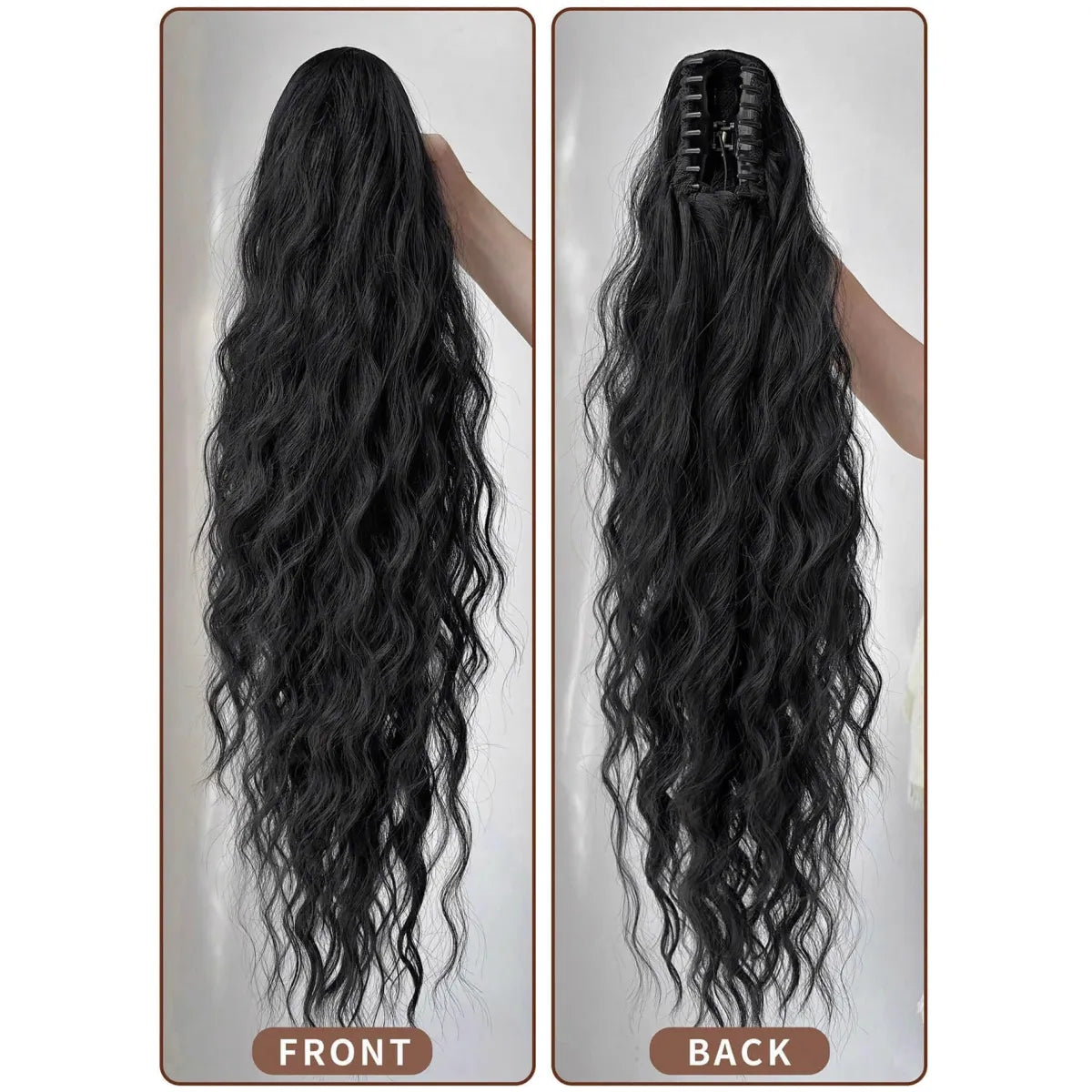 Synthetic Hair Ponytail with Claw Clip