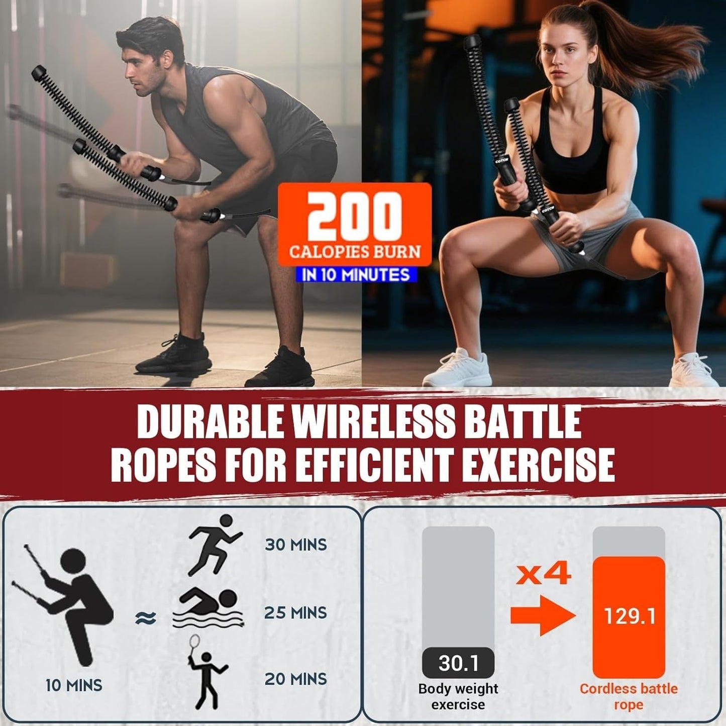 Grabora™ Ropeless Battle Ropes