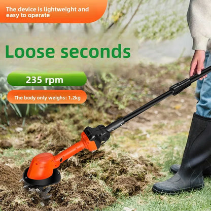 Handheld Electric Garden Tiller and Weeder