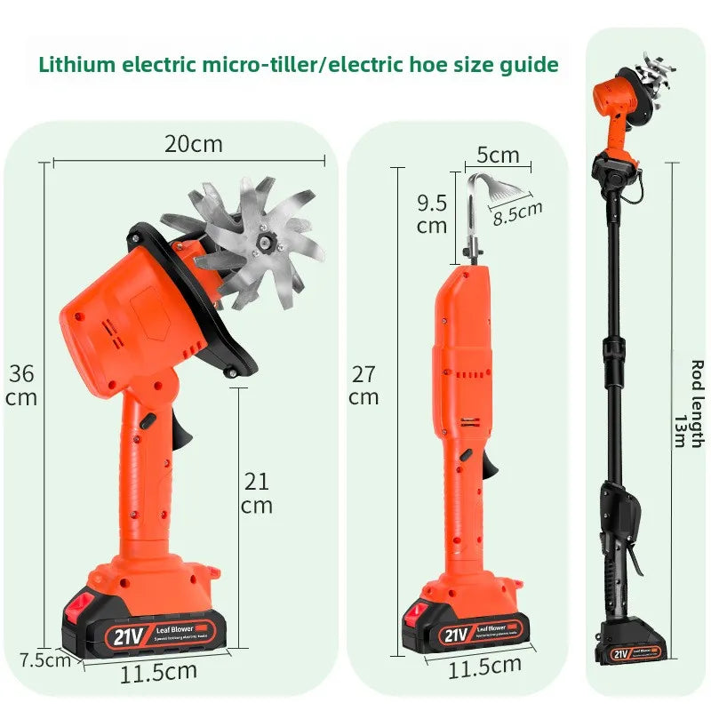 Handheld Electric Garden Tiller and Weeder