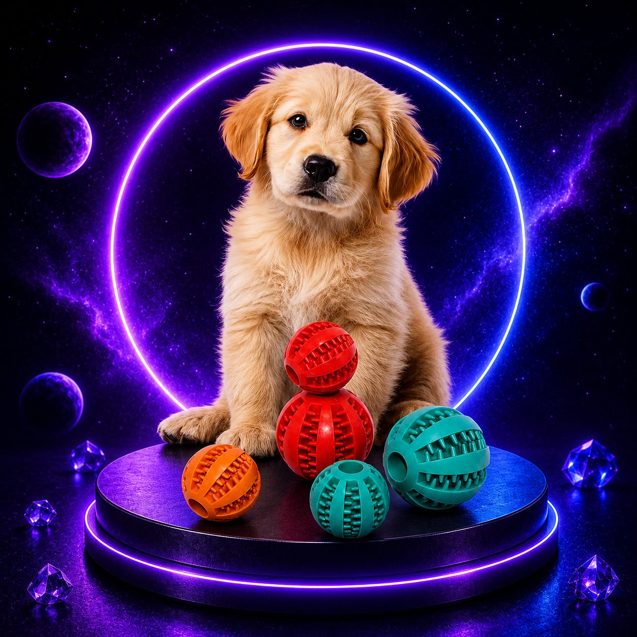 Pet Chew Toy with Food Dispenser