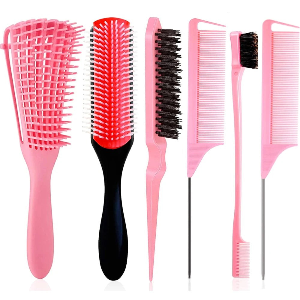 Grabora™ 5 Pcs Detangling Brush Set