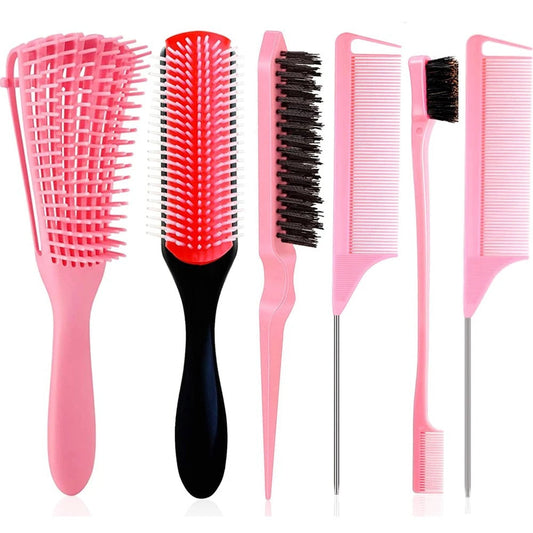 Grabora™ 5 Pcs Detangling Brush Set